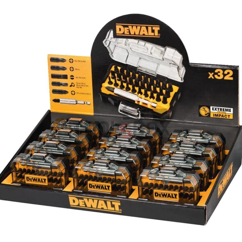 DeWalt DT70523TS Magnetic Adapter and Bit Set - 32 Pieces