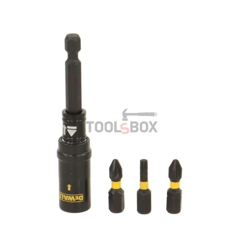 Set of bits with magnetic holder Dewalt DT70563T, 4 pieces