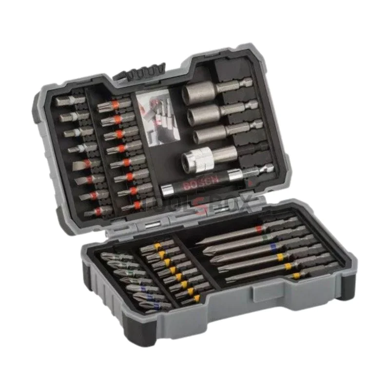 BOSCH 2607017561 Extra Hard bit and bit set, 43 pieces