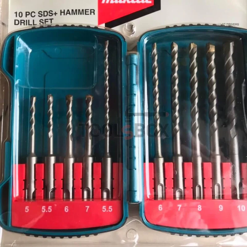 Makita SDS+ drill set P-66070 10 pieces