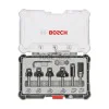 Set of BOSCH 6mm router cutters for edging, 6pcs.