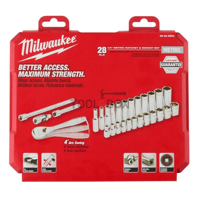Milwaukee 4932464943, 28-piece, 1/4
