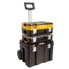 DeWALT DWST83411-1, TSTAK plastic tool case set on wheels