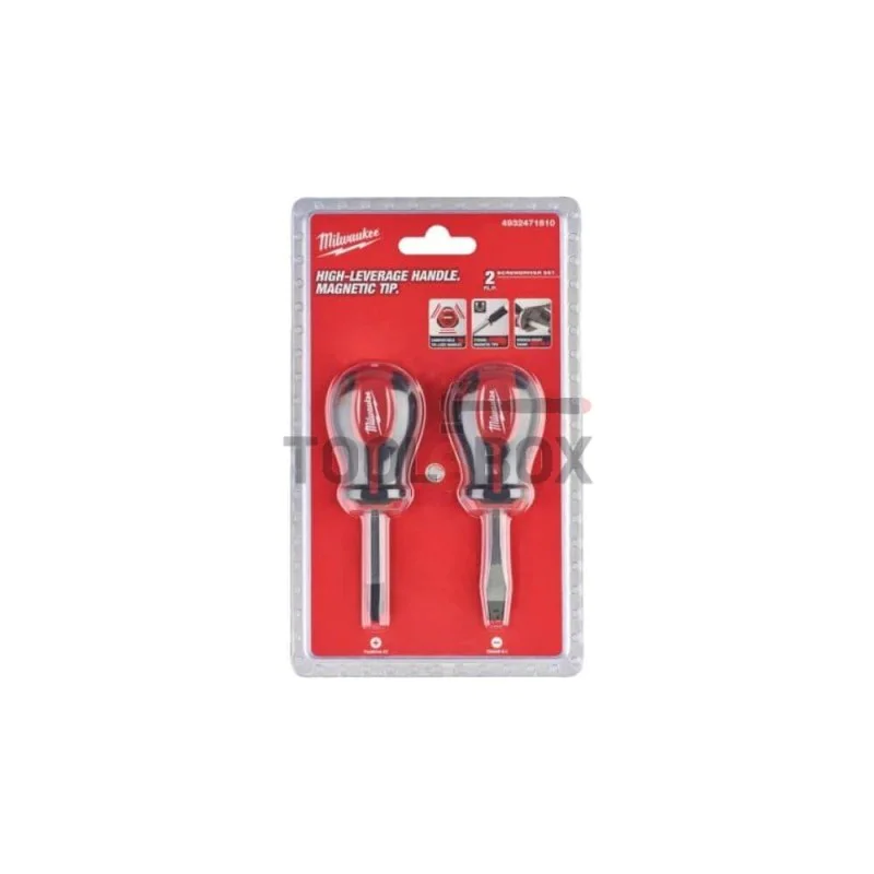 Milwaukee short screwdriver set 4932471810 - 2 pcs.