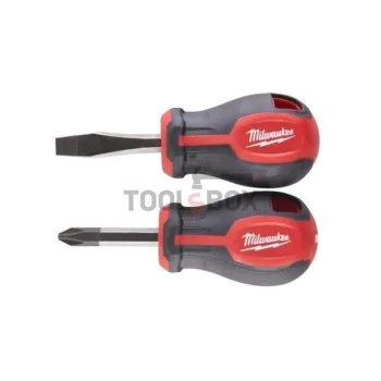 Комплект къси отвертки Milwaukee 4932471810 - 2 бр.
