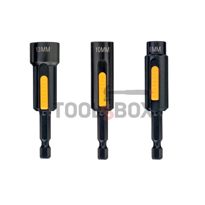 Set of DeWalt DT7460 magnetic hex adapters - 8,10,13mm