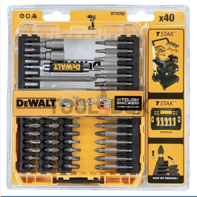Set of bits and sockets Dewalt DT70702 / 40 pieces