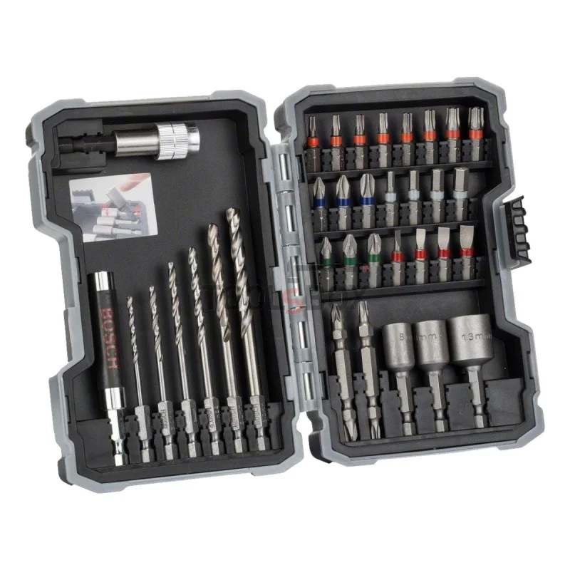 BOSCH Extra Hard bits and drill bits set, 35 pieces