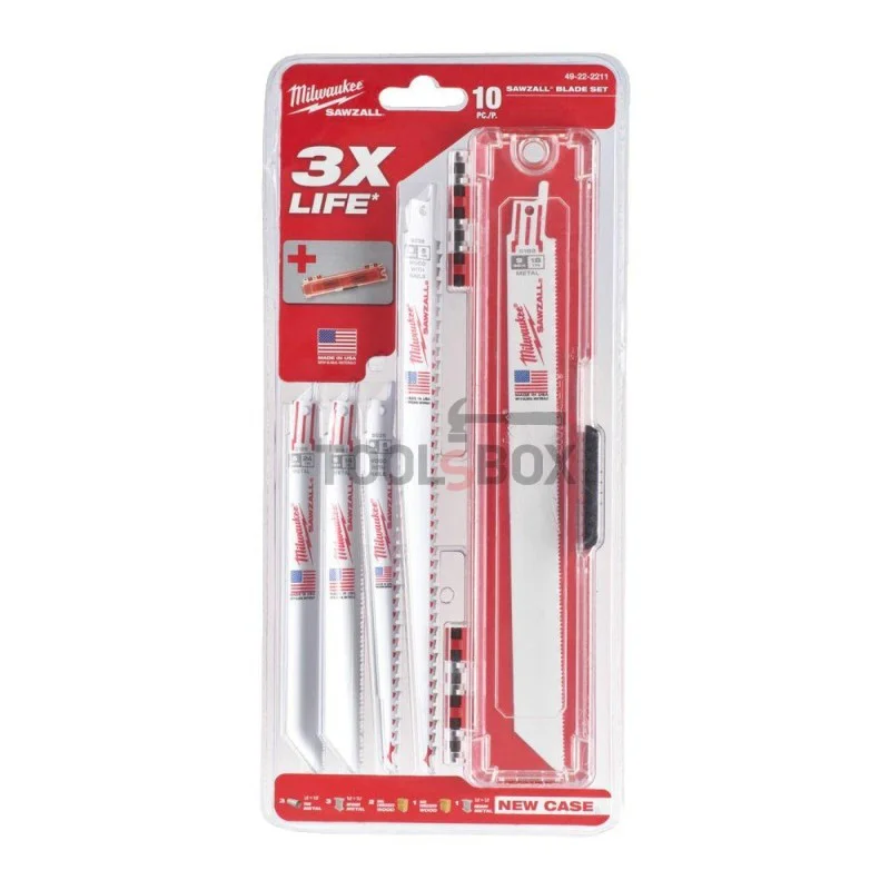Milwaukee sabre saw blades set 49222211 for metal 10 pieces
