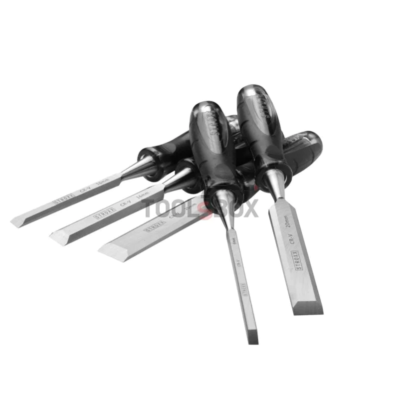 Set of reinforced wood chisels STROXX, 5 pieces