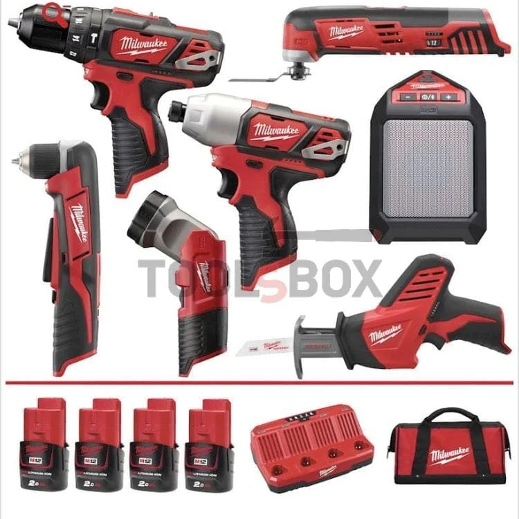 Milwaukee M12BPP7A-204B Cordless Tool Kit/Set