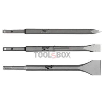 Комплект Шило, Секач и Лопатка SDS+ Milwaukee 4932430001