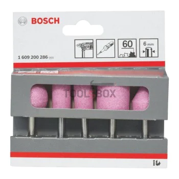 Sanding pin set BOSCH 1609200286, 6mm, 5 pieces