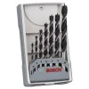 BOSCH spiral wood drill bits set, 3-10 mm, 7 pieces