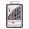 BOSCH Robust Line Wood Spiral Drill Bits Set, 3-10 mm, 8 pieces