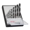 BOSCH Robust Line Wood Spiral Drill Bits Set, 3-10 mm, 8 pieces