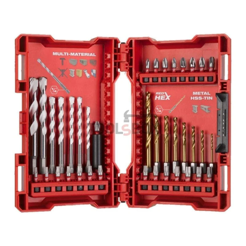 Milwaukee Drill and Bit Set 4932479854 - 39 Pieces