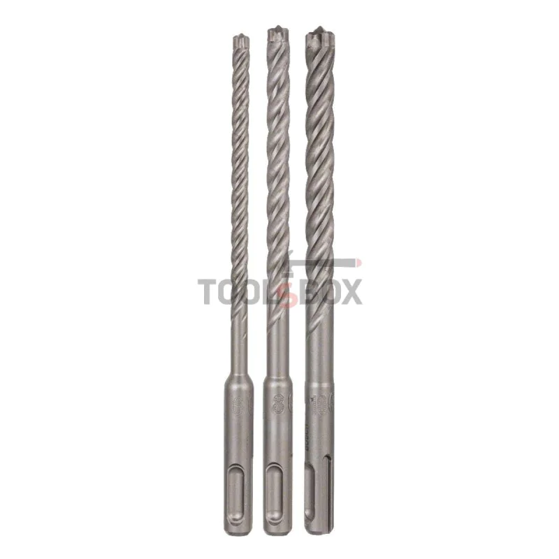 BOSCH SDS plus-7X drill bit set, 6-10mm 3 parts