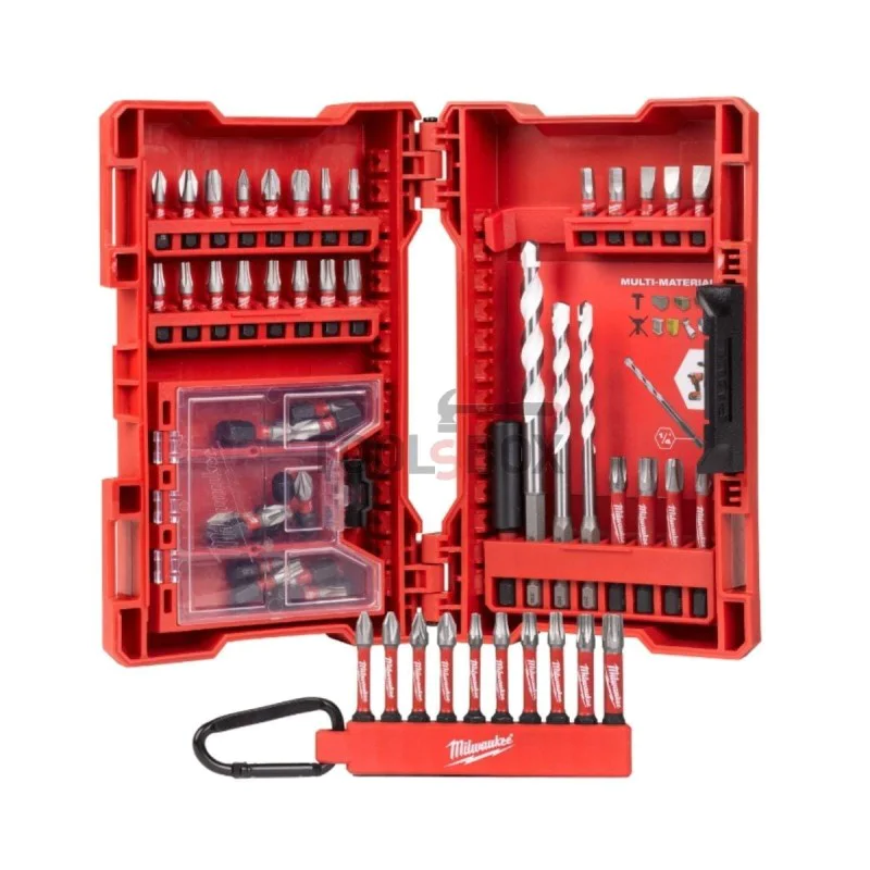 Milwaukee Drill and Bit Set 4932479855 - 54 Pieces