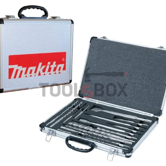 Makita D-21200 SDS-Plus drill bits and chisels set 17 pieces