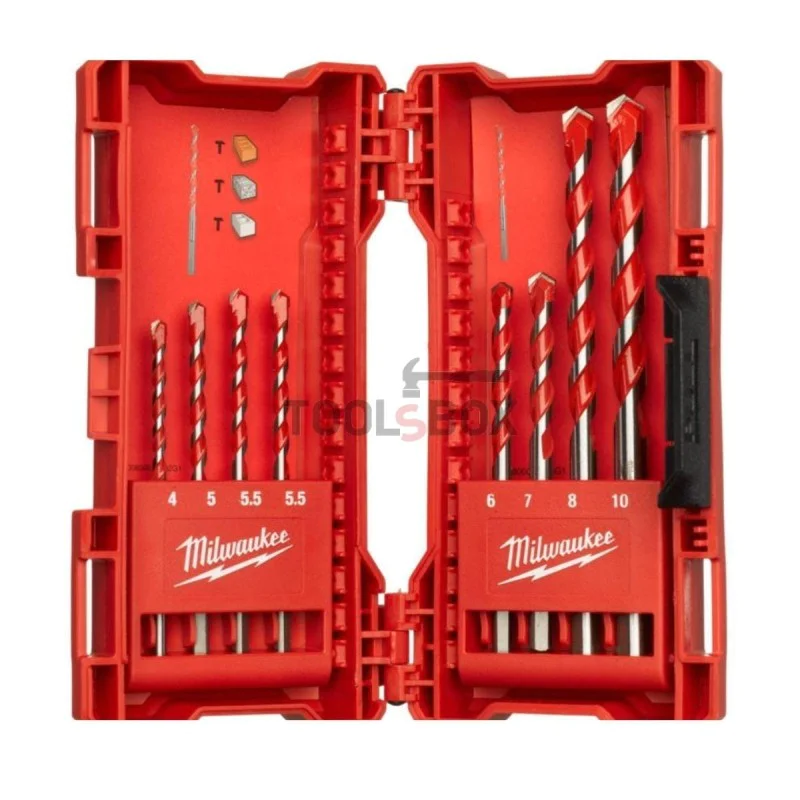 Milwaukee concrete drill set 4932471193, 8 pcs, 90-150 mm