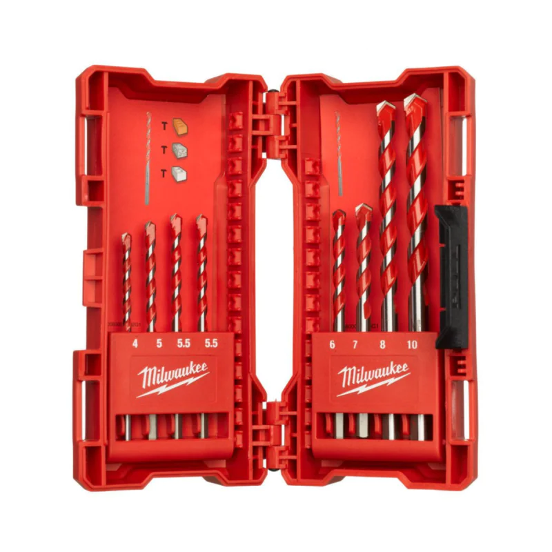 Milwaukee concrete drill set 4932471193, 8 pcs, 90-150 mm