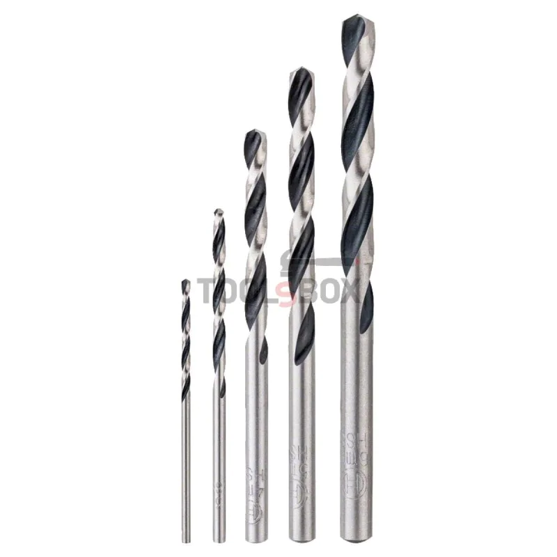 Set of BOSCH PointTec HSS metal drill bits, 2-6 mm, 5 pieces