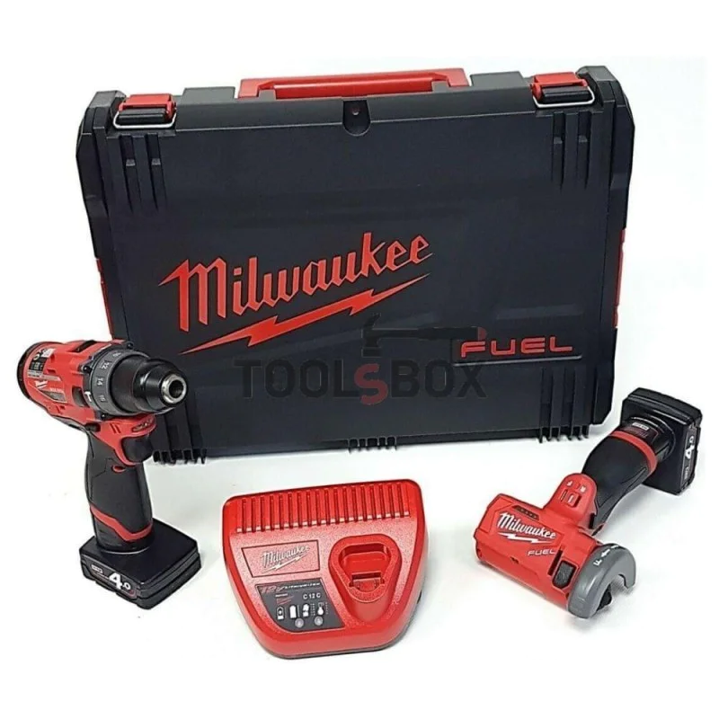 Milwaukee M12 FPP2F-402X Cordless Tool Set