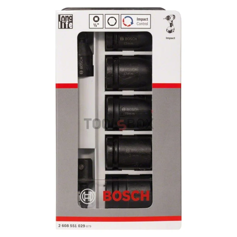 BOSCH Impact Control insert set, 13-24mm, 7 pieces