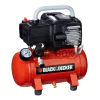 Безмаслен компресор за въздух 8 bar, Black & Decker BD195/6 NK, 6 л, 1.5 к. с., 230 V с електродвигател