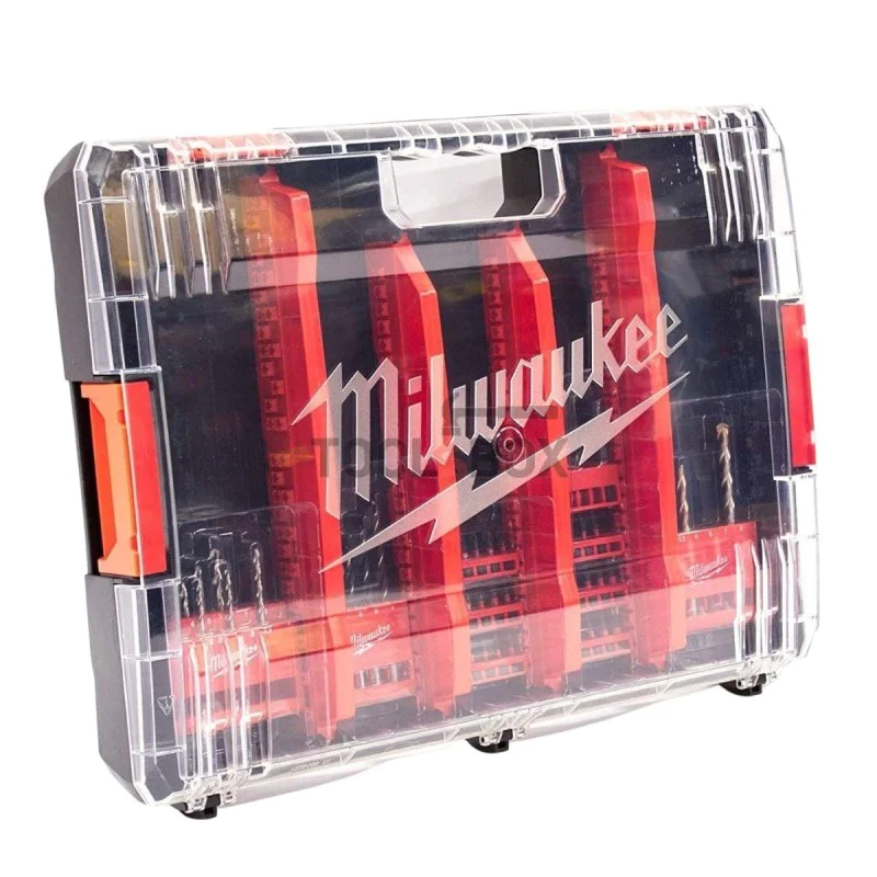 Milwaukee Drill Bits and Bits Case 4932464144, 50 pieces