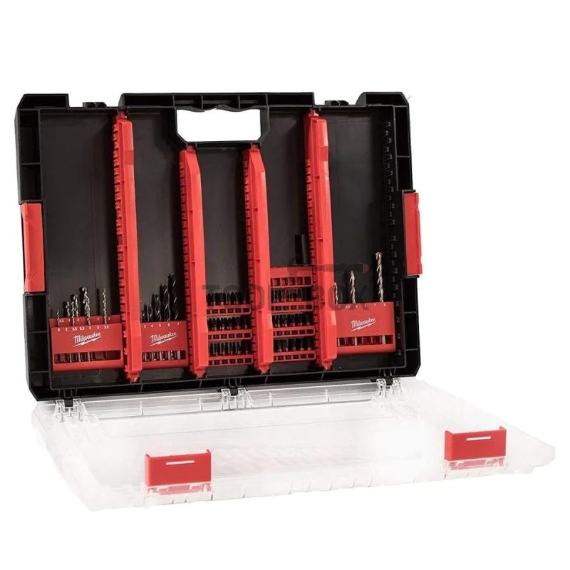 Milwaukee Drill Bits and Bits Case 4932464144, 50 pieces