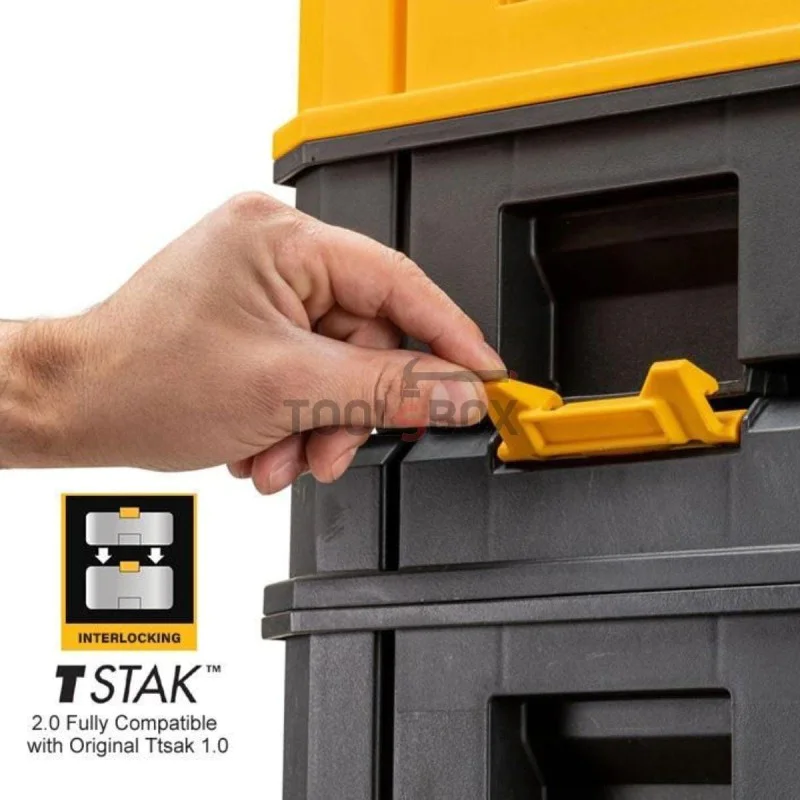 Tool case with wheels DEWALT DWST83347-1 / IP54 / TSTAK 2.0