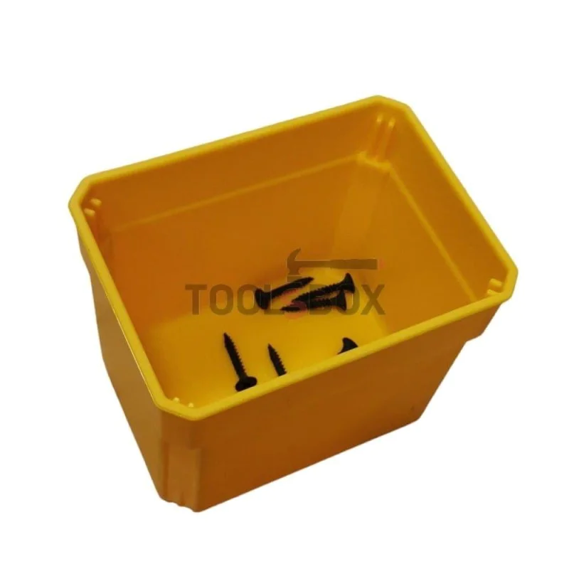 Plastic Dewalt 90 x 110 x 80 mm belt and holster box.