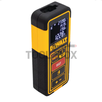 Лазерна ролетка DeWALT DW099E / 30 м противоударна с LCD дисплей , 1.5 мм/м,