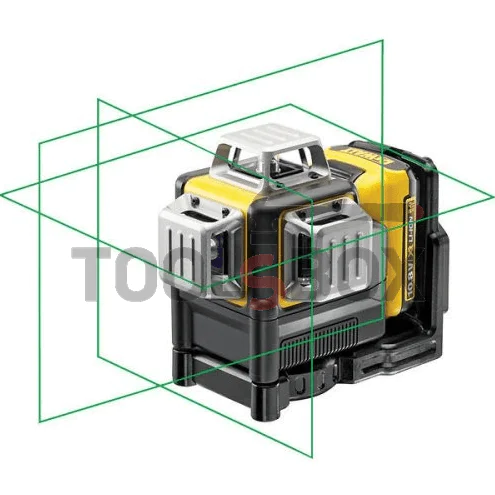 Лазерен нивелир DeWALT DCE089D1G , 360° 3 зелени лъча + Тринога DeWalt DE0736, 5/8", 1.73 м