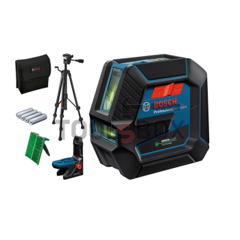 Bosch GCL 2-50 G Laser Linear / Point Level + Tripod BT 150 + Swivel Stand RM 10 Professional