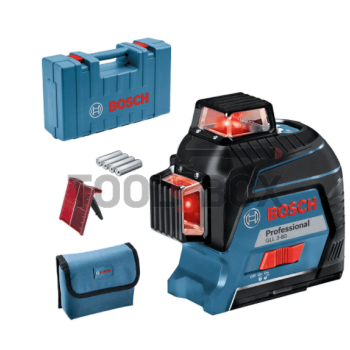 Bosch GLL 3-80 linear laser level with 3 beams 30 m, 0.2 mm/m