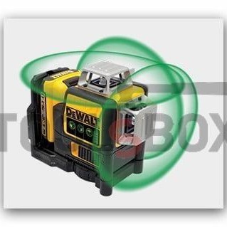 DeWALT DCE089D1G 360° 3 green rays, 12 V