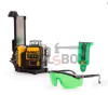Лазерен нивелир DeWALT DCE089D1G , 360° 3 зелени лъча + Тринога DeWalt DE0736, 5/8", 1.73 м