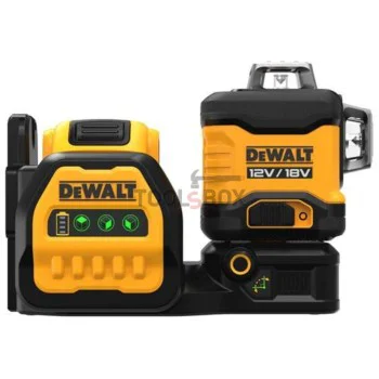 Лазерен нивелир Dewalt DCE089D1G18, 12-18V, 360 градуса, зелен лъч
