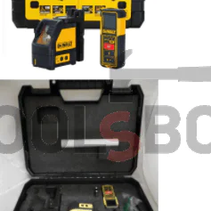 Лазерен нивелир DeWALT DW0889CG с 2 зелени лъча 20 м, 0.3 мм/м + Лазерна ролетка DW099E
