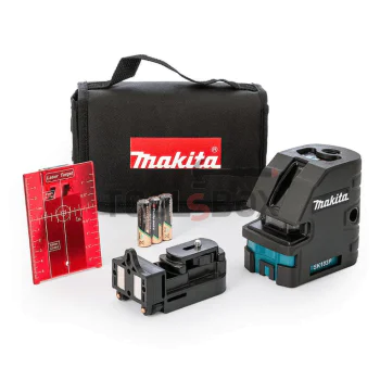 Лазерен нивелир Makita SK103PZ с 3 лъча 15 м, 0.3 мм/м линеен