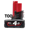 Milwaukee M12B4 12 V 4.0 Ah Li-ion battery