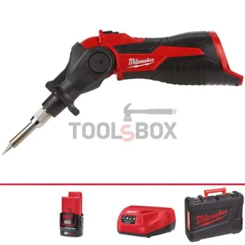 Акумулаторен поялник Milwaukee M12 SI-201C, 400 °C