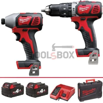 Комплект ударни винтоверти Milwaukee M18 BPP2C-402C
