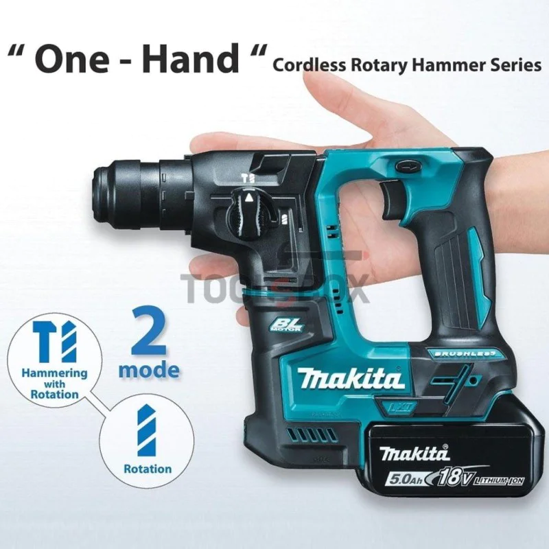 Cordless Makita DHR171Z, Brushless SDS-plus 18 V, 1.2 J