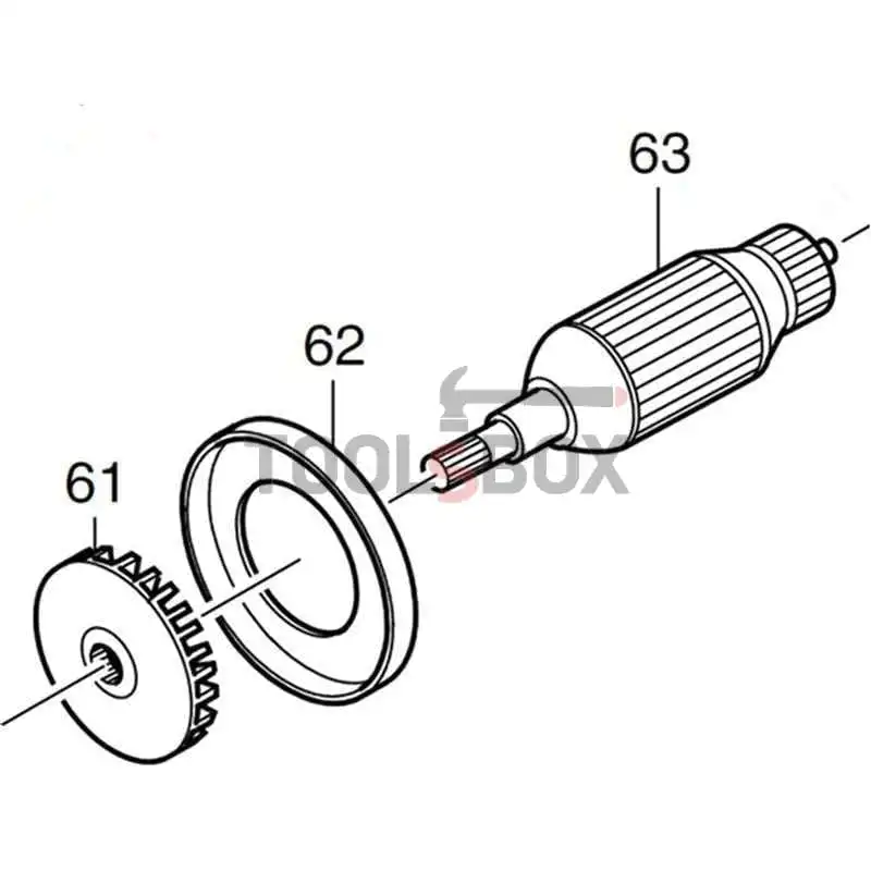 Anchor for Makita 5103R 516653-0 handheld circular saw