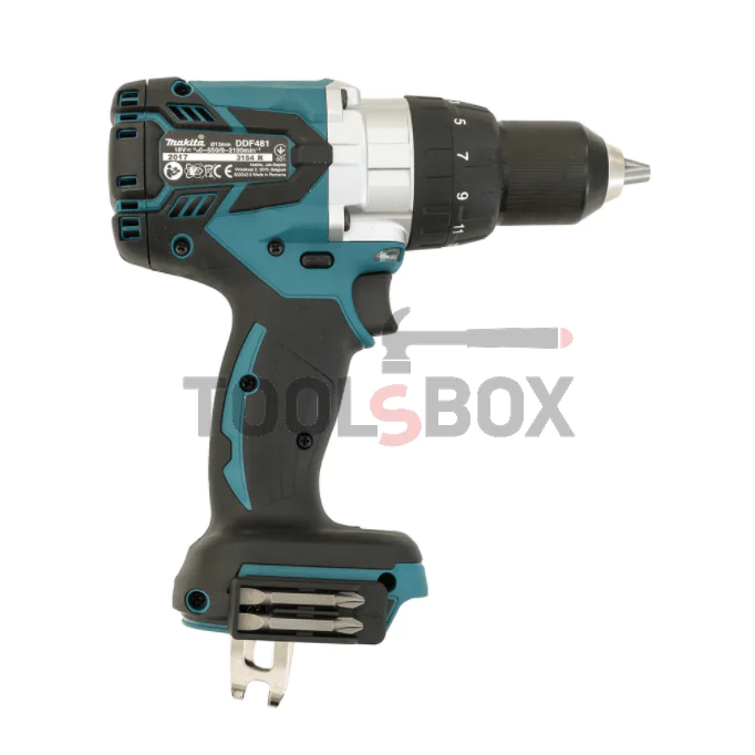 Cordless brushless screwdriver Makita DDF481Z, 18 V, 115 Nm