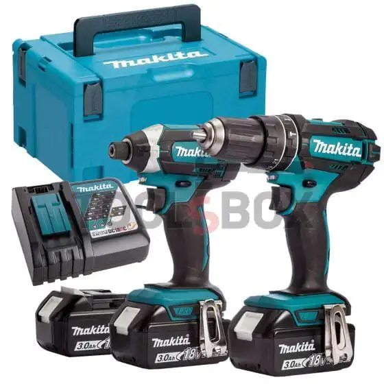 Комплект 2 акумулаторни машини Makita DLX2131JX1 - 18V / 3.0Ah Li-Ion